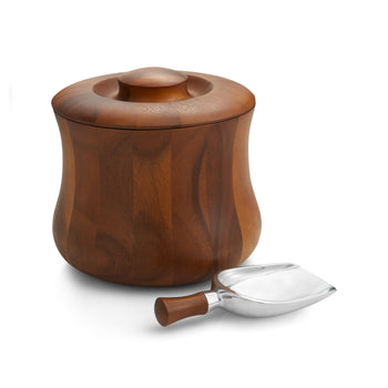 Nambe Nara Ice Bucket w/ Scoop